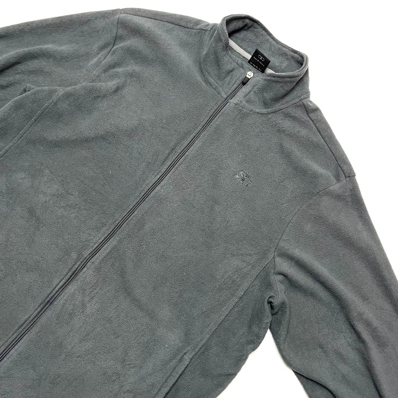 Veste Starter polaire zip gris logo brodé