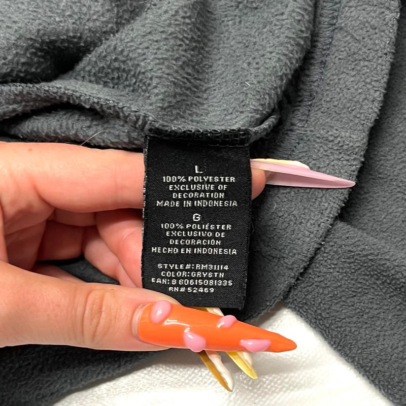 Veste Starter polaire zip gris logo brodé