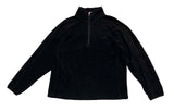 Polaire noir half zip logo brodé Champion