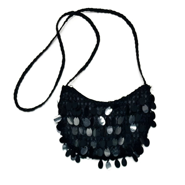 Sac noir sequin
