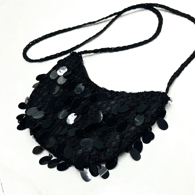 Sac noir sequin