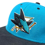 Casquette snapback San Jose Sharks noir turquoise