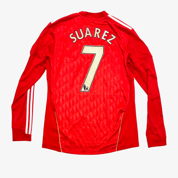 Maillot Adidas Liverpool 2010/2012 home Suarez long sleeve