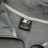 Veste Starter polaire zip gris logo brodé