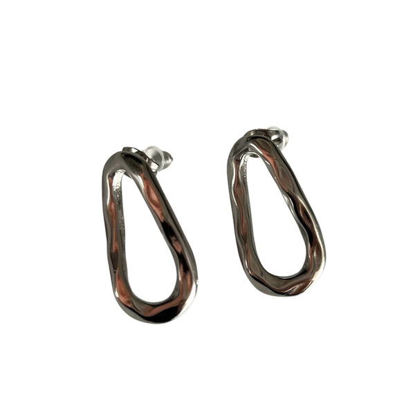 Boucle d'oreilles en acier inoxydable